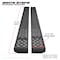 Westin Automotive TEXTURED BLACK RUNNING BOARDS 79 INCHES TEXTURED BLACK GRATE STEPS RUNNING BOARD (BRKT SOLD SEP) 27-74735 - alternate 8
